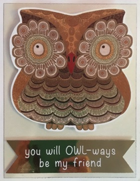 Wobble Card - Owl